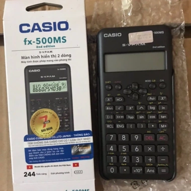 Máy Tính Casio FX-500MS 2nd Edition Chính Hãng - 244 Tính Năng, Trợ Thủ Toán Cấp 2, Giá Ưu Đãi 371.000₫ 4 Máy Tính Casio FX-500MS 2nd Edition Chính Hãng - 244 Tính Năng, Trợ Thủ Toán Cấp 2, Giá Ưu Đãi 371.000₫ 4