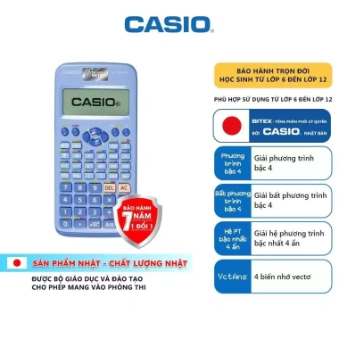 Máy Tính Casio FX-580VN X - 521 Tính Năng, Trợ Thủ Thi Cấp 2-3, Giá 858.000