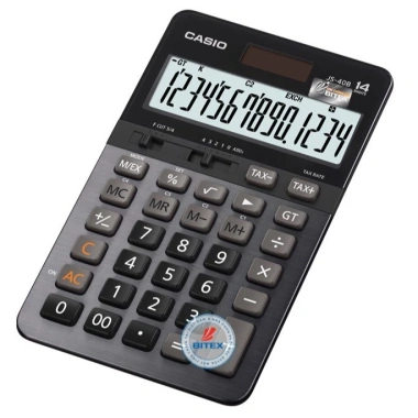Máy tính Casio JS-40B 14 số – Phím đúc chống mờ, giá 958k cho Kế Toán Trưởng
