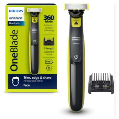 Máy Tông Đơ Cạo Râu Norelco OneBlade 360 - Nhập Đức, BH 24 Tháng, Cạo Mượt, Pin Lâu, 299k