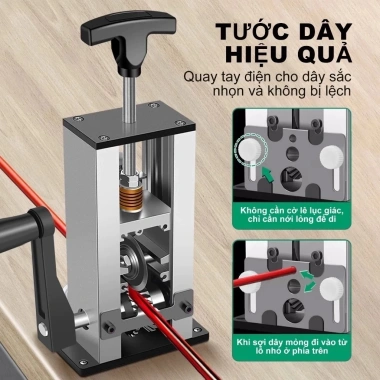 Máy tuốt dây điện 1-25mm MONQIQI cầm tay, tuốt đồng tái chế - Giá chỉ 80.000₫ 3