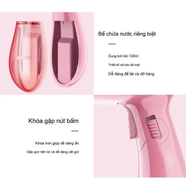 Máy ủi quần áo gập lại EU, hơi nước di động 120°, bàn ủi cầm tay ML - Giá chỉ 350.700₫