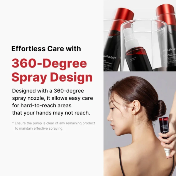 Hình ảnh sản phẩm [Medicube] Tinh Chất Tẩy Da Chết Red Acne Body Peeling Shot 110g | Tẩy tế bào chết, Chăm sóc mụn cơ thể, Làm dịu, Dưỡng ẩm, Kiểm soát dầu