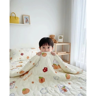 Mền Cotton Trẻ Em Ngọc Hạnh – Sợi Tự Nhiên, Thoáng Mát, Thấm Hút, An Toàn Da – 405k 2