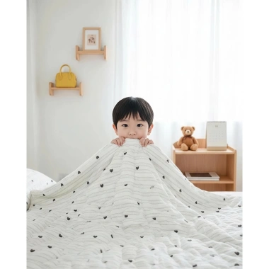 Mền Cotton Trẻ Em Ngọc Hạnh – Sợi Tự Nhiên, Thoáng Mát, Thấm Hút, An Toàn Da – 405k 8