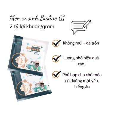 Men vi sinh BiO line G1 cho chó mèo - Hỗ trợ tiêu hoá, tăng đề kháng, 75.000đ