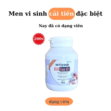Men vi sinh BiO line G1 cho chó mèo - Hỗ trợ tiêu hoá, tăng đề kháng, 75.000đ