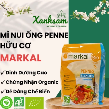 Mì Spaghetti Bán Lứt Hữu Cơ 500gr Markal EU Organic – Ngon, Dinh Dưỡng, Không Chất Bảo Quản