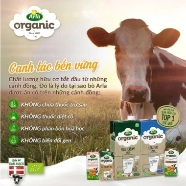 Michibaby 1 Thùng 12 Hộp Sữa Tươi Hữu Cơ Arla Đan Mạch 200ml - Giá ưu đãi 330.000₫