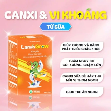 Michibaby LaminGrow Bổ Sung Canxi Sữa Tăng Chiều Cao Bé Từ 6 Tháng - Ưu Đãi 395.000 VND