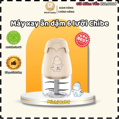 Michibaby MC598 Máy Xay Ăn Dặm Chibe 6 Lưỡi Inox Bảo Hành 18 Tháng Giá 390.000