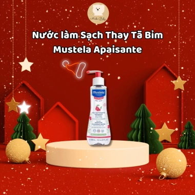 Michibaby Nước Làm Sạch Thay Tã Mustela - Mặt Bé Sơ Sinh 0, Cần Rửa Lại MC398 9