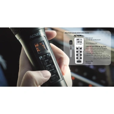 Micro Acnos Micar 3 Live không dây ô tô Bluetooth 5.0 FM, bảo hành 12 tháng, giá ưu đãi 1.149.999 VNĐ