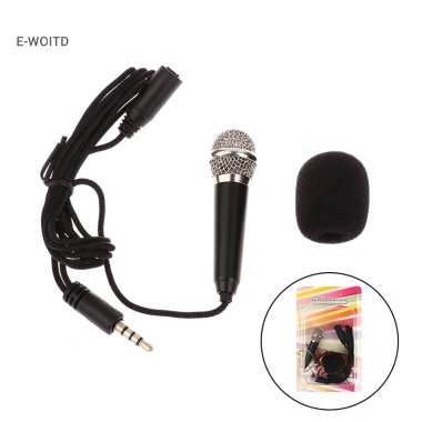 Micro E-WOITD 3.5mm Mic Karaoke Di Động Tai Nghe In-Ear Hát Vật Giá 66.625 VND