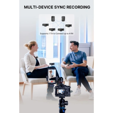 Micro không dây BOYA BOYAMIC 2-01 2TX & 4RX – Kết nối 8 thiết bị, bảo hành 12 tháng, 1 đổi 1 15 ngày – 5.150.602₫