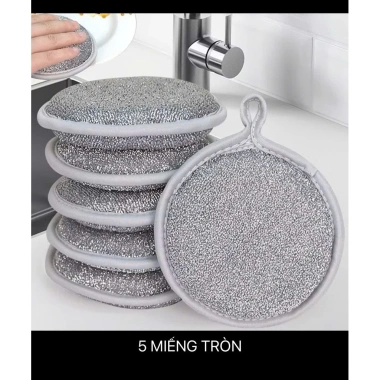 Miếng Bọt Biển 3 Lớp Rửa Chén Bát, Cọ Xoong Tạo Bọt, Sợi Kim Loại - Giá 25.900 10