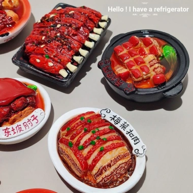 Miếng Dán 3D Dongpo Khuỷu Tay Nhựa Tủ Lạnh - Trang Trí Thịt Ba Chiều, Giá 97.900₫