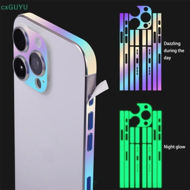 Miếng dán bảo vệ khung iPhone 15/14/13/12 Pro Max viền phát sáng - 50.600₫