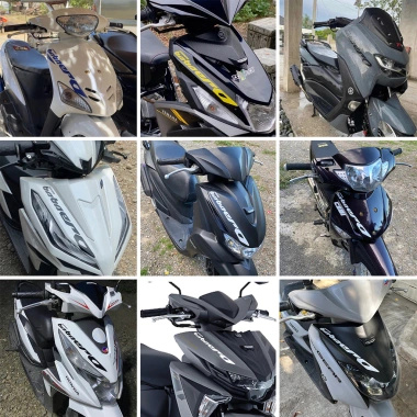 Miếng Dán Cutout Tiếng Hindi Babaero Phản Quang Chống Thấm Nước CLICK V3/V2 MIO NMAX Xe Máy