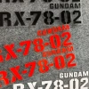 Miếng Dán GUNDAM RX-78-02 Phản Quang Chống Thấm Nước Vinyl Cho Xe Máy Độ Bền Cao 3
