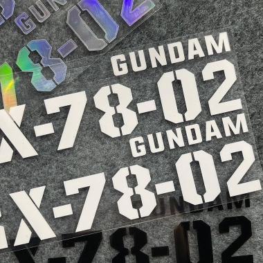 Miếng Dán GUNDAM RX-78-02 Phản Quang Chống Thấm Nước Vinyl Cho Xe Máy Độ Bền Cao