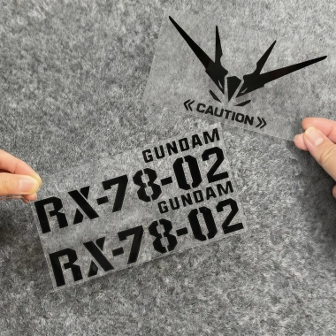 Miếng Dán GUNDAM RX-78-02 Phản Quang Chống Thấm Nước Vinyl Cho Xe Máy Độ Bền Cao