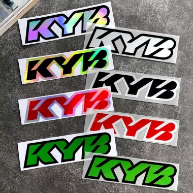 Miếng Dán KYB Logo Đua Xe Phản Quang Chống Thấm Nước Vinyl Cho Honda Yamaha KTM