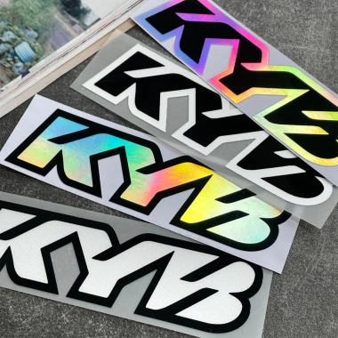 Miếng Dán KYB Logo Đua Xe Phản Quang Chống Thấm Nước Vinyl Cho Honda Yamaha KTM