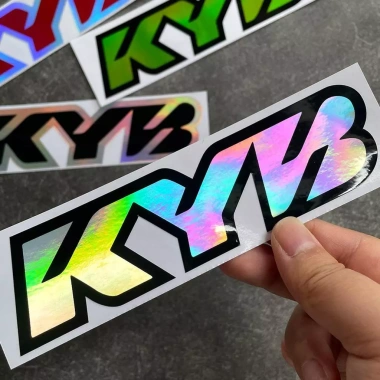 Miếng Dán KYB Logo Đua Xe Phản Quang Chống Thấm Nước Vinyl Cho Honda Yamaha KTM