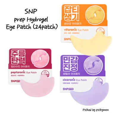 Miếng dán mắt Hydrogel DAISO SNP prep 24 miếng - Peptaronic Vitaronic Cicaronic, chăm sóc mắt săn chắc, làm dịu sâu