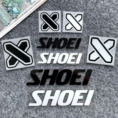 Miếng Dán Mũ Bảo Hiểm SHOEI Phản Quang Chống Thấm Nước Vinyl Decal Logo Xe Tay