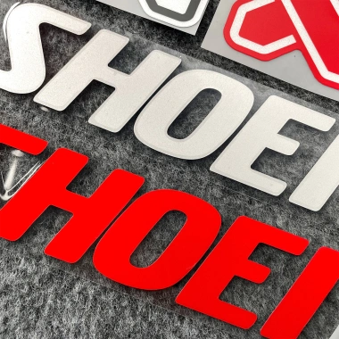 Miếng Dán Mũ Bảo Hiểm SHOEI Phản Quang Chống Thấm Nước Vinyl Decal Logo Xe Tay