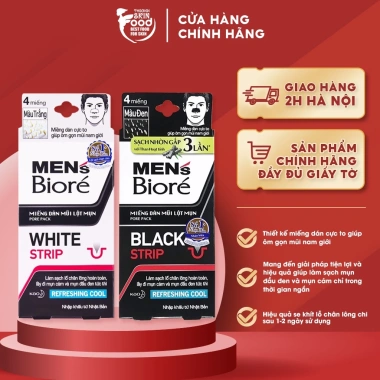 Miếng Dán Mũi Lột Mụn Nam Bioré Mát Lạnh – Giảm Mụn Nhanh, Giá Chỉ 39.000 VNĐ