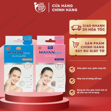 Miếng Dán Mụn Mayan Ultra Thin Spot 24 miếng Giảm mụn, sưng tấy nhanh 27.000đ