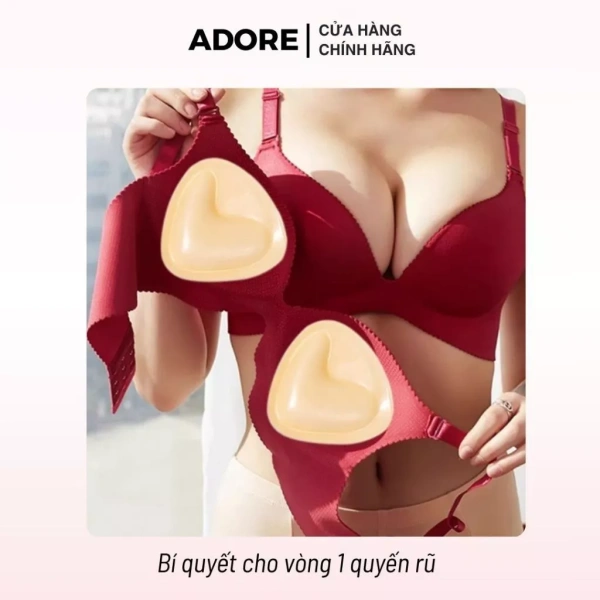 Hình ảnh sản phẩm Miếng dán nâng ngực tam giác Adore keo 2 mặt - Hỗ trợ nâng ngực, tạo khe, cao cấp