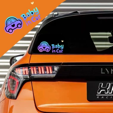Miếng Dán Ô Tô Bé Trong Xe - Decal Cảnh Báo An Toàn, Phụ Kiện Xe Hơi 78,141₫