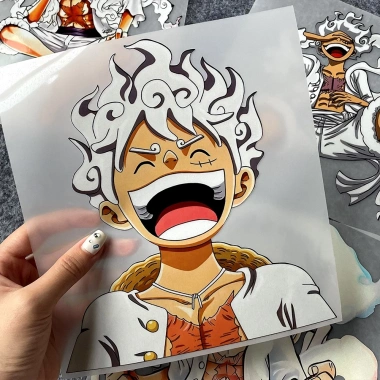 Miếng Dán One Piece Phản Quang Vinyl Chống Nước Chống Trầy Cho Xe Hơi Xe Máy - Luffy Gear 5 - Giá 60.961₫