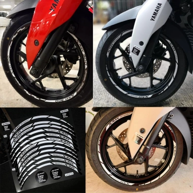 Miếng Dán Phản Quang Chống Thấm Nước Vinyl cho Yamaha XMAX 125/250/300 – 15'' Trước, 14'' Sau