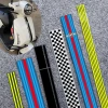 Miếng dán vintage xe máy dải bình nhiên liệu phản quang - decal racer, trang trí mũ bảo hiểm, giảm giá 60.281₫