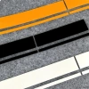 Miếng dán vintage xe máy dải bình nhiên liệu phản quang - decal racer, trang trí mũ bảo hiểm, giảm giá 60.281₫ 3