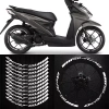 Miếng Dán Vinyl Phản Quang Chống Thấm Nước Honda Beat 110 Bánh Vành Trung Tâm 4