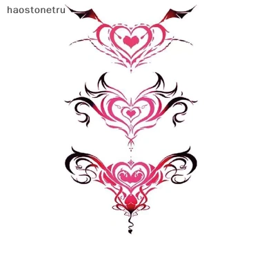 Miếng Dán Xăm Giả Tatoo Giới Tính Chống Thấm Nước - Hình Womb Tạm Thời, 1 Cái