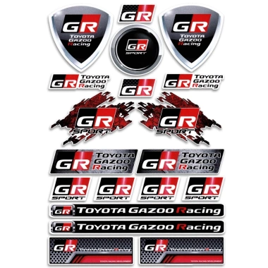 Miếng Đề Can Dán Trang Trí Xe Thể Thao Toyota GR GAZOO Racing GR Sport - Phù hợp Yaris, Supra, 86, RAV4 - 97.200₫