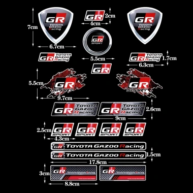 Miếng Đề Can Dán Trang Trí Xe Thể Thao Toyota GR GAZOO Racing GR Sport - Phù hợp Yaris, Supra, 86, RAV4 - 97.200₫ 10 Miếng Đề Can Dán Trang Trí Xe Thể Thao Toyota GR GAZOO Racing GR Sport - Phù hợp Yaris, Supra, 86, RAV4 - 97.200₫ 10