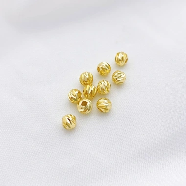 Miếng Đệm Hạt 14K Vàng 100 chiếc - Bảo quản, tự làm vòng tay, vòng cổ thời trang 9