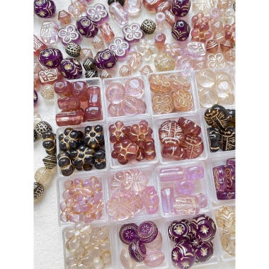 Miếng Đệm Hạt 50g Retro Màu Sắc Mạ Vàng - Phụ Kiện DIY Handmade Trang Sức Vòng Cổ