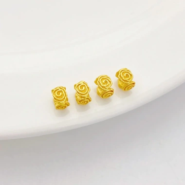 Miếng Đệm Hạt Cát Vàng Bảo Quản Màu Hoa Hồng Handmade DIY Đính Hạt Vòng Tay Vòng Cổ Phụ Kiện Trang Sức