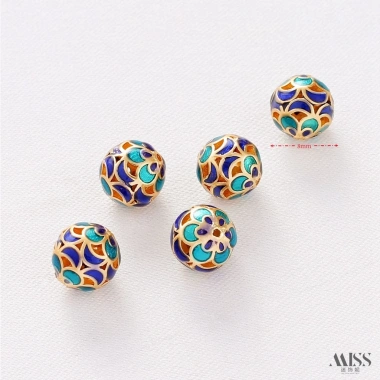 Miếng Đệm Hạt Vàng 18K Bảo Quản Màu Vàng Phụ Kiện Vòng Tay, Vòng Cổ 27.860₫