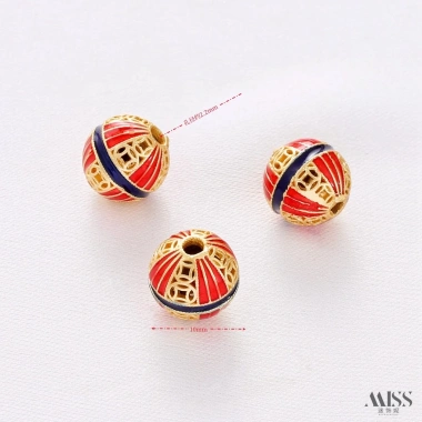 Miếng Đệm Hạt Vàng 18K Bảo Quản Màu Vàng Phụ Kiện Vòng Tay, Vòng Cổ 27.860₫