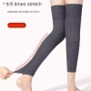 Miếng Đệm Nẹp Đầu Gối SWEETASHAHEARTS Bảo Vệ KneeCap Giữ Ấm Chân Cashmere Len Đen/Xám